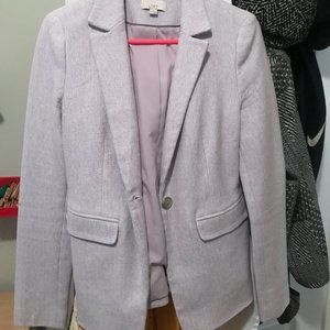 LOFT light violet blazer with elbow pads